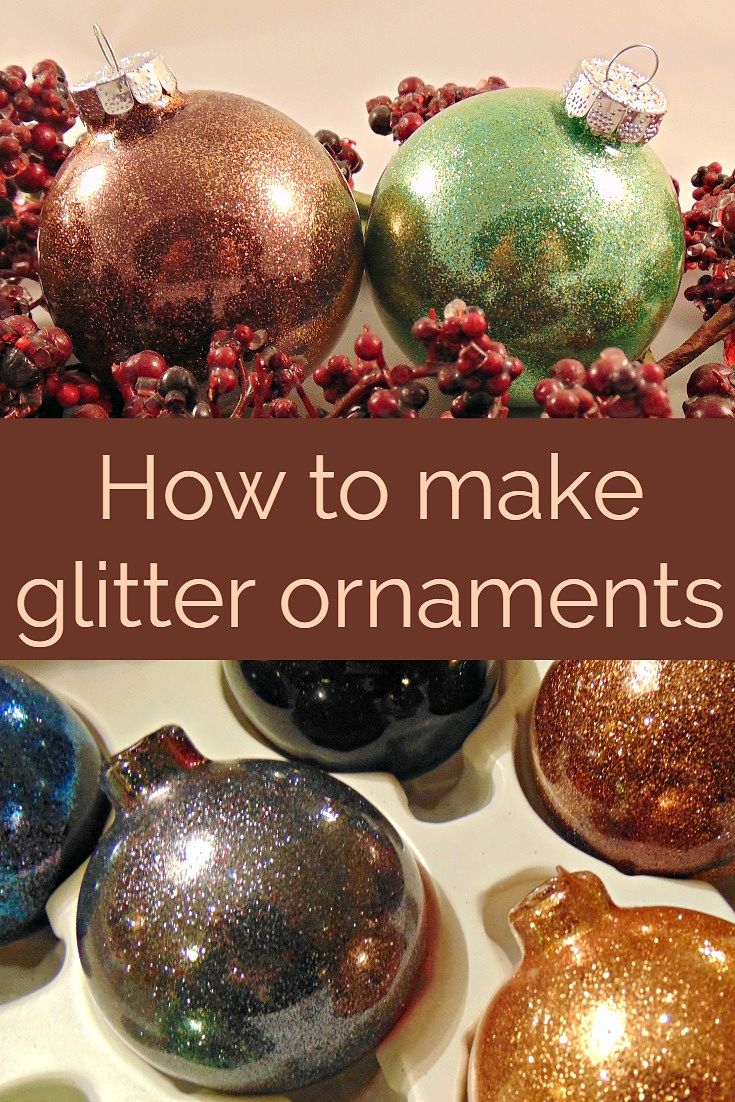 How to Create Christmas Glitter & Fillable Ornaments with Adhesive