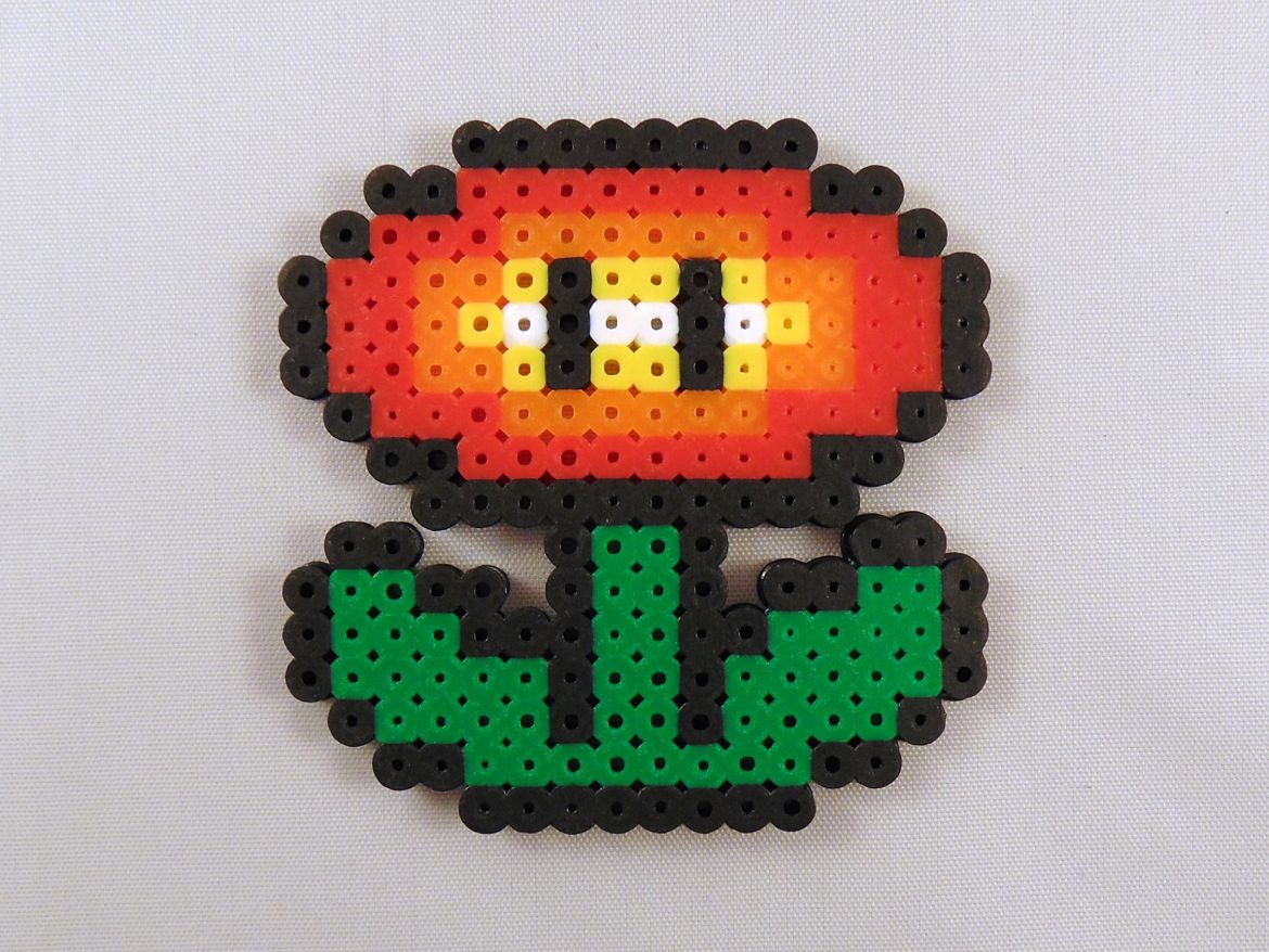 Mario-Fire-Flower-Perler-Beads – Krysanthe