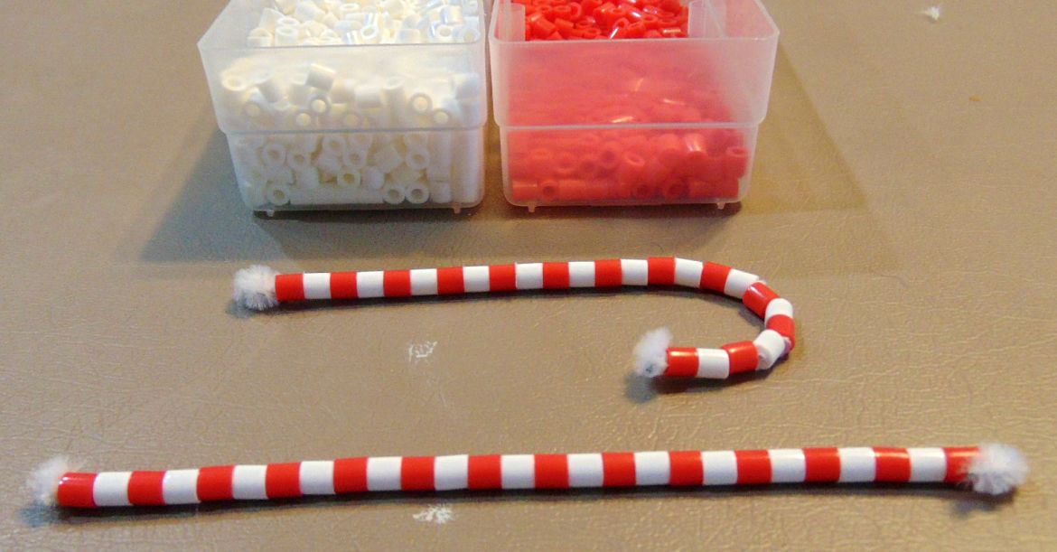 How To Make Perler Bead Candy Cane Ornaments – Krysanthe